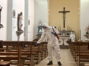 L'Esercito ha sanificato uffici e scuole