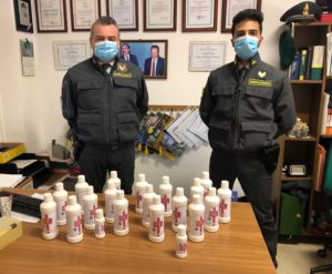 Sequestrato prodotto sanificante