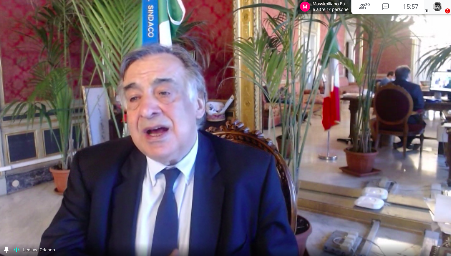 #PalermoSiCura, Orlando presenta il piano per la ripresa economica e sociale