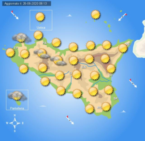 Meteo weekend 27-28 giugno Sicilia