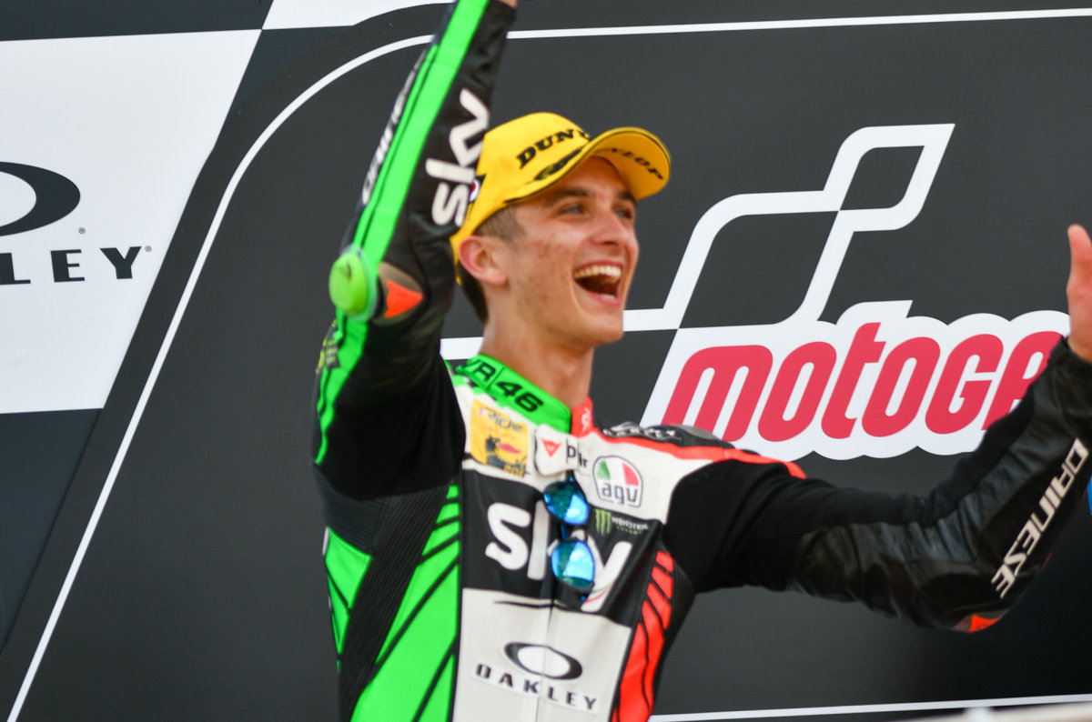 Trionfo per Luca Marini nel Gp di Spagna di Moto2
