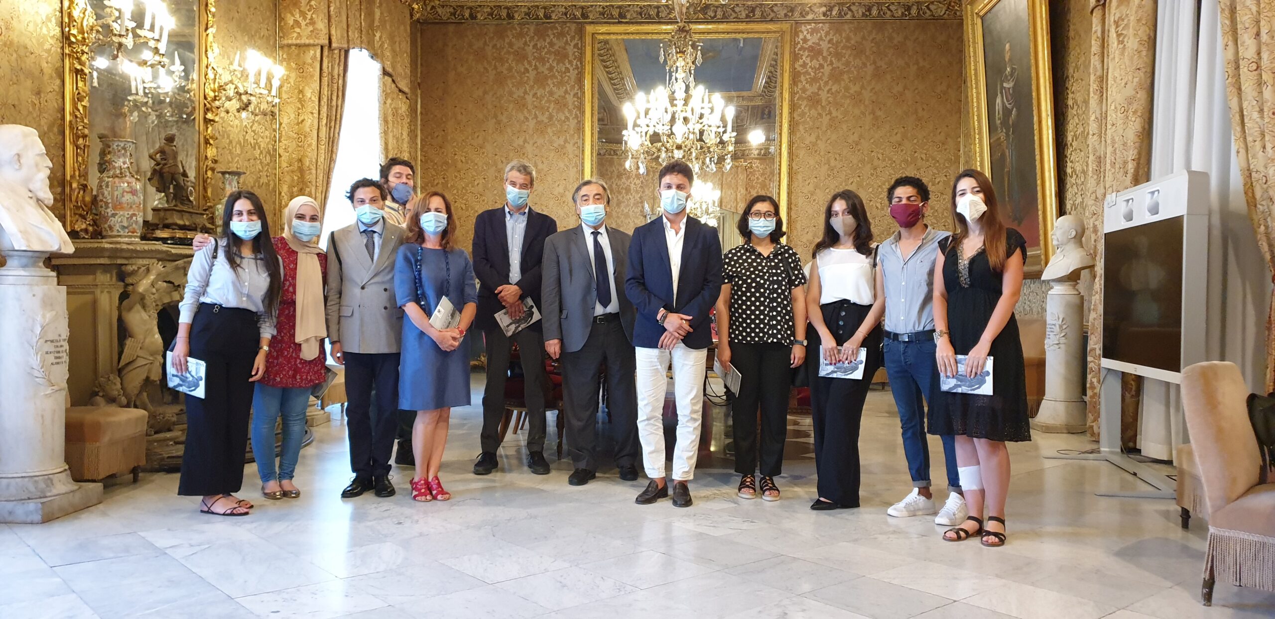 Studenti provenienti da Tunisia e Palestina stamani in visita a Palazzo delle Aquile