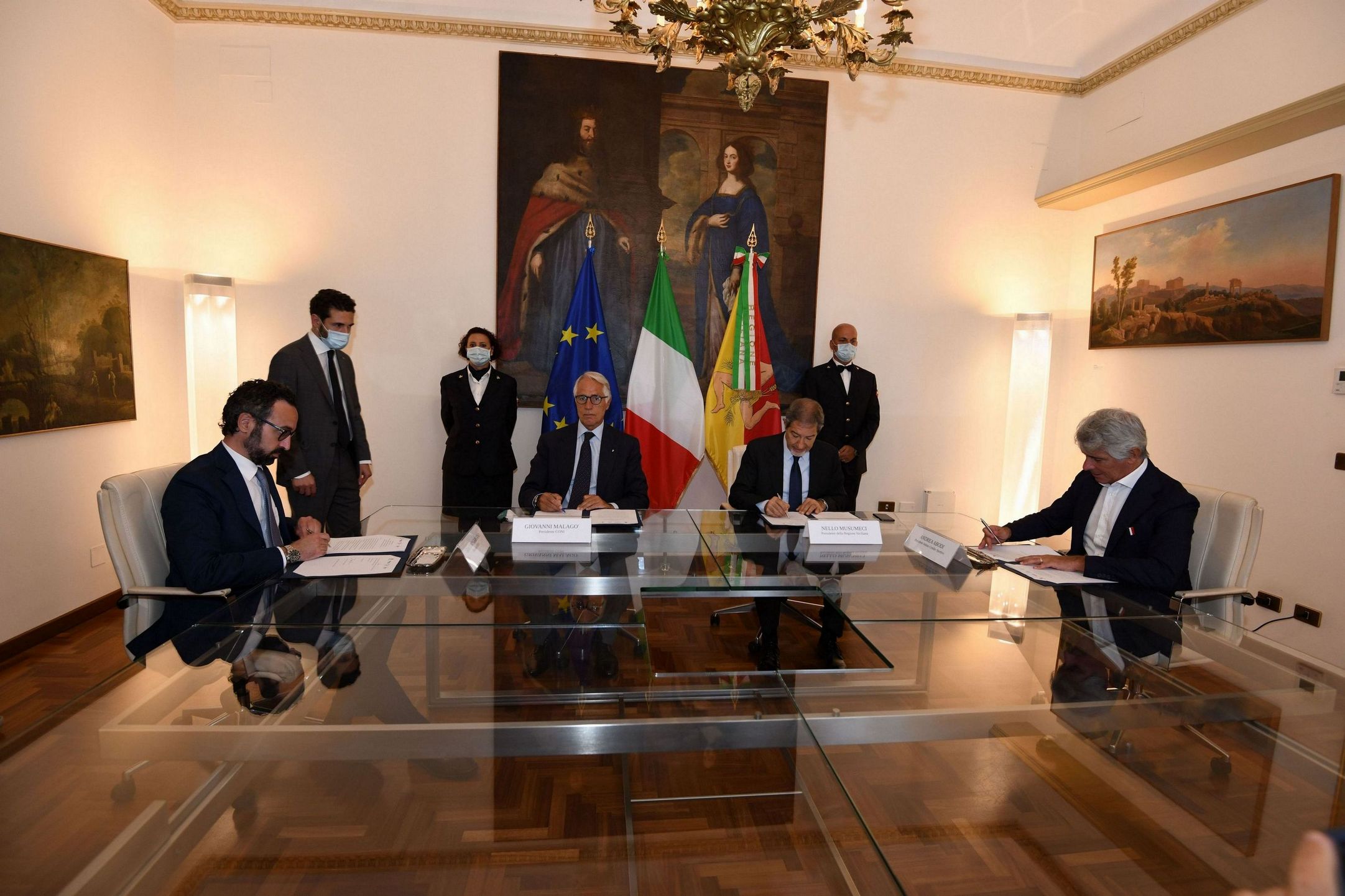 Sport: 50 mln per gli impianti, firmato accordo tra Regione, Irfis, Coni e Ics