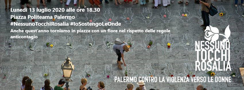 Nessuno tocchi Rosalia, oggi il flashmob contro la violenza sulle donne