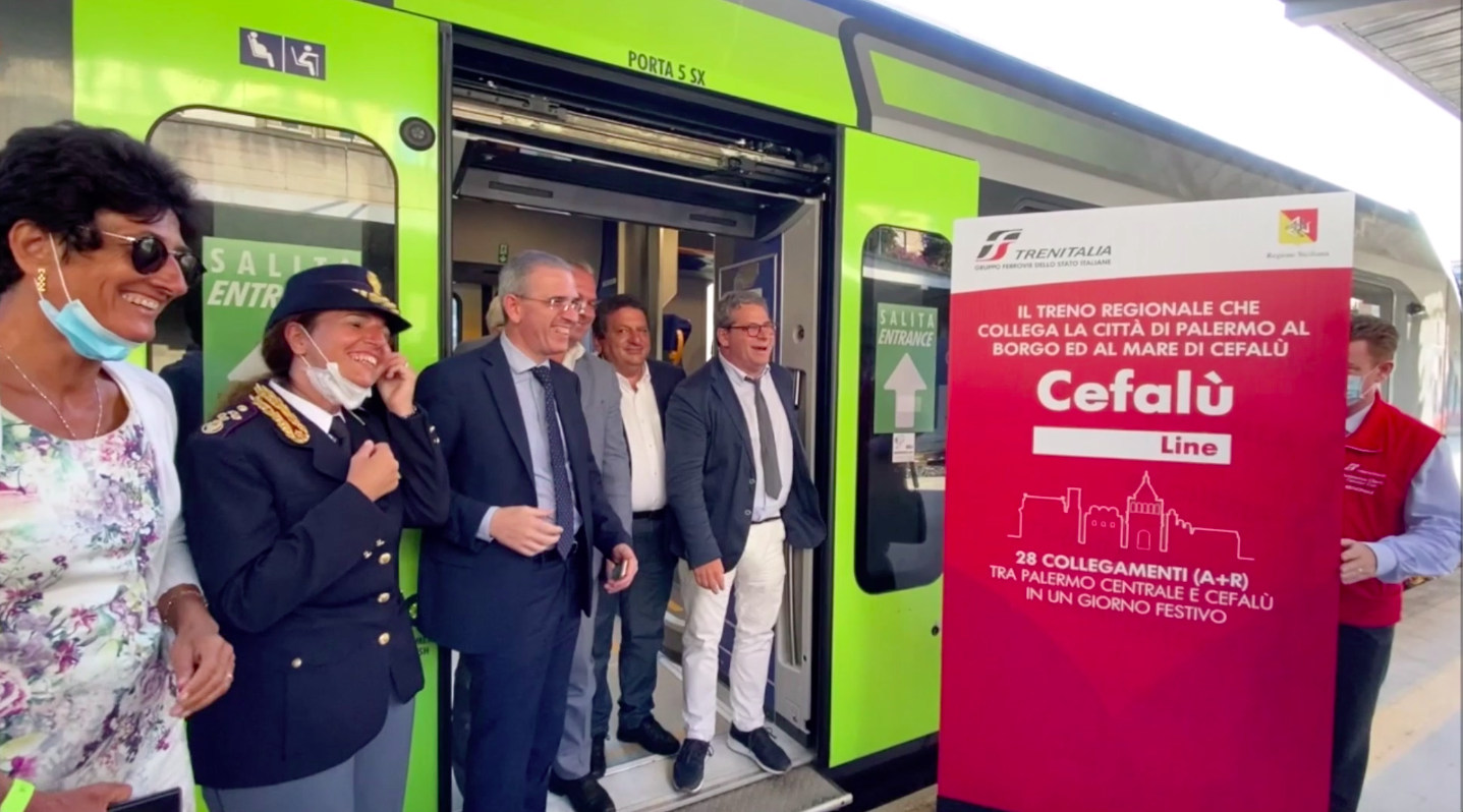 Treno diretto da Punta Raisi a Cefalù, oggi l’inaugurazione