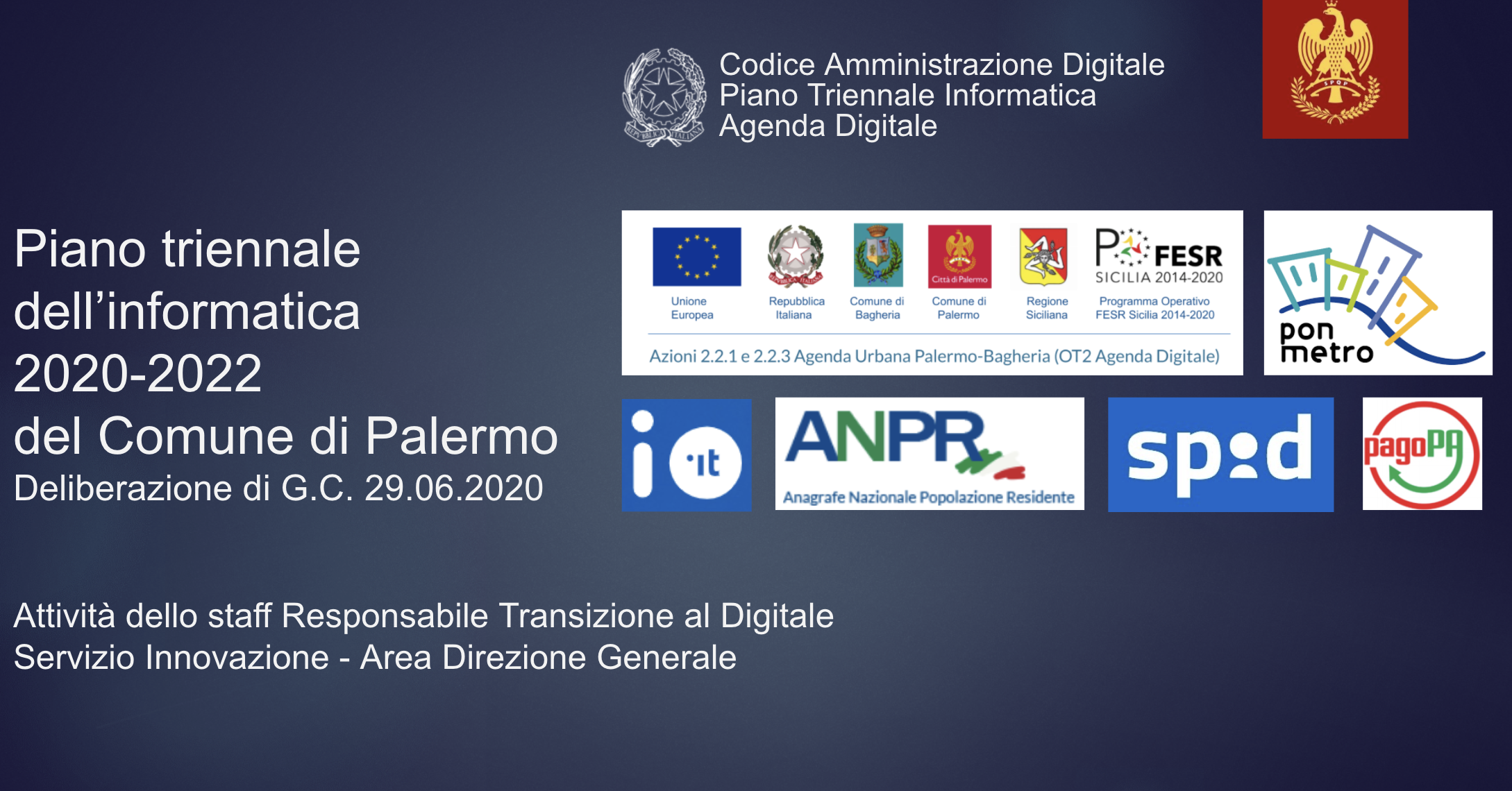Presentato progetto di innovazione “Palermo è sicurezza”