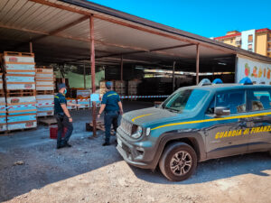 Violati i sigilli in un capannone. I Finanzieri del 2° Nucleo Operativo Metropolitano del Gruppo di...