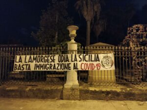 Striscioni contro Lamorgese in Sicilia. “La Lamorgese odia la Sicilia: basta immigrazione al...