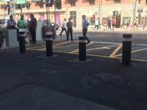 Attivati dissuasori a scomparsa. Ieri mattina sono stati attivati i nuovi dissuasori antisfondamento...