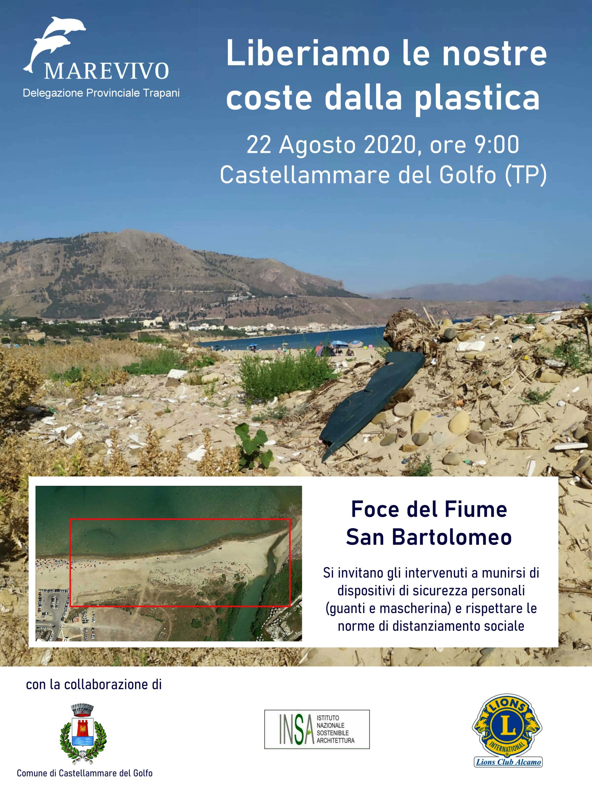 Marevivo Trapani organizza una pulizia della spiaggia di Castellammare del Golfo