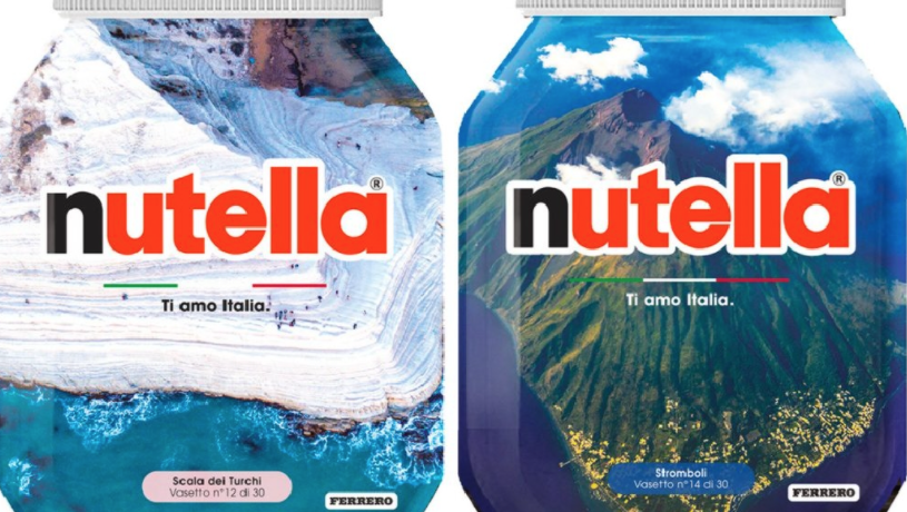 Anche la Sicilia sui vasetti di Nutella: scelte Scala dei Turchi e Stromboli