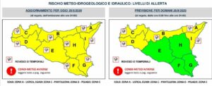 Allerta Meteo in Sicilia