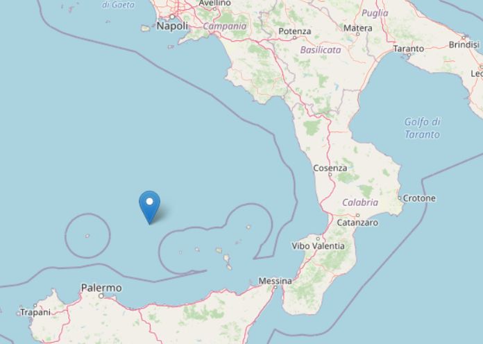 Scossa di magnitudo 3.7 al largo Sicilia, registrato sciame sismico