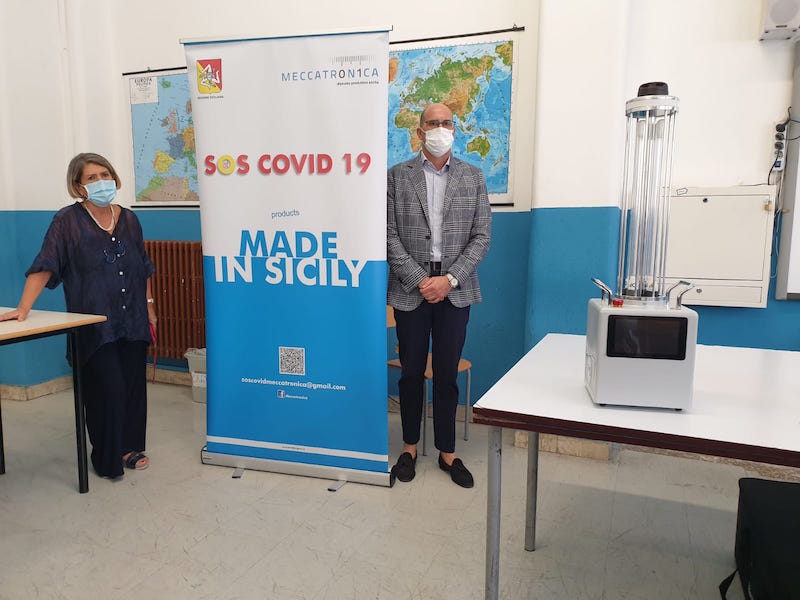 Al Cannizzaro di Palermo sarà un robot a sanificare delle aule