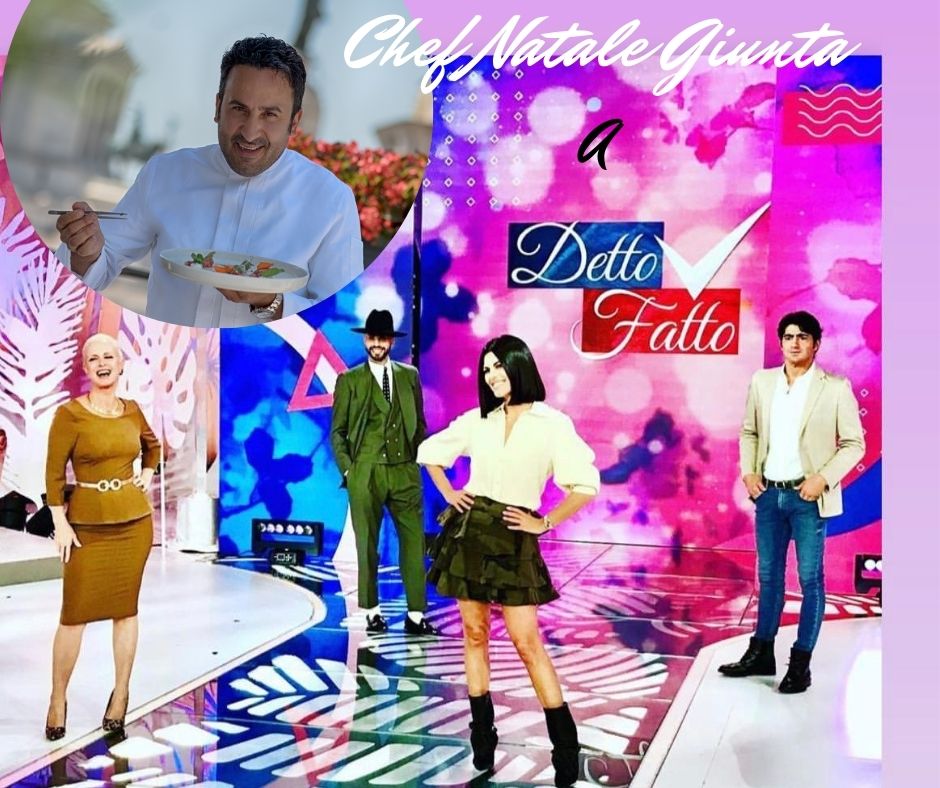 Lo chef Natale Giunta debutta a Detto Fatto su Rai Due