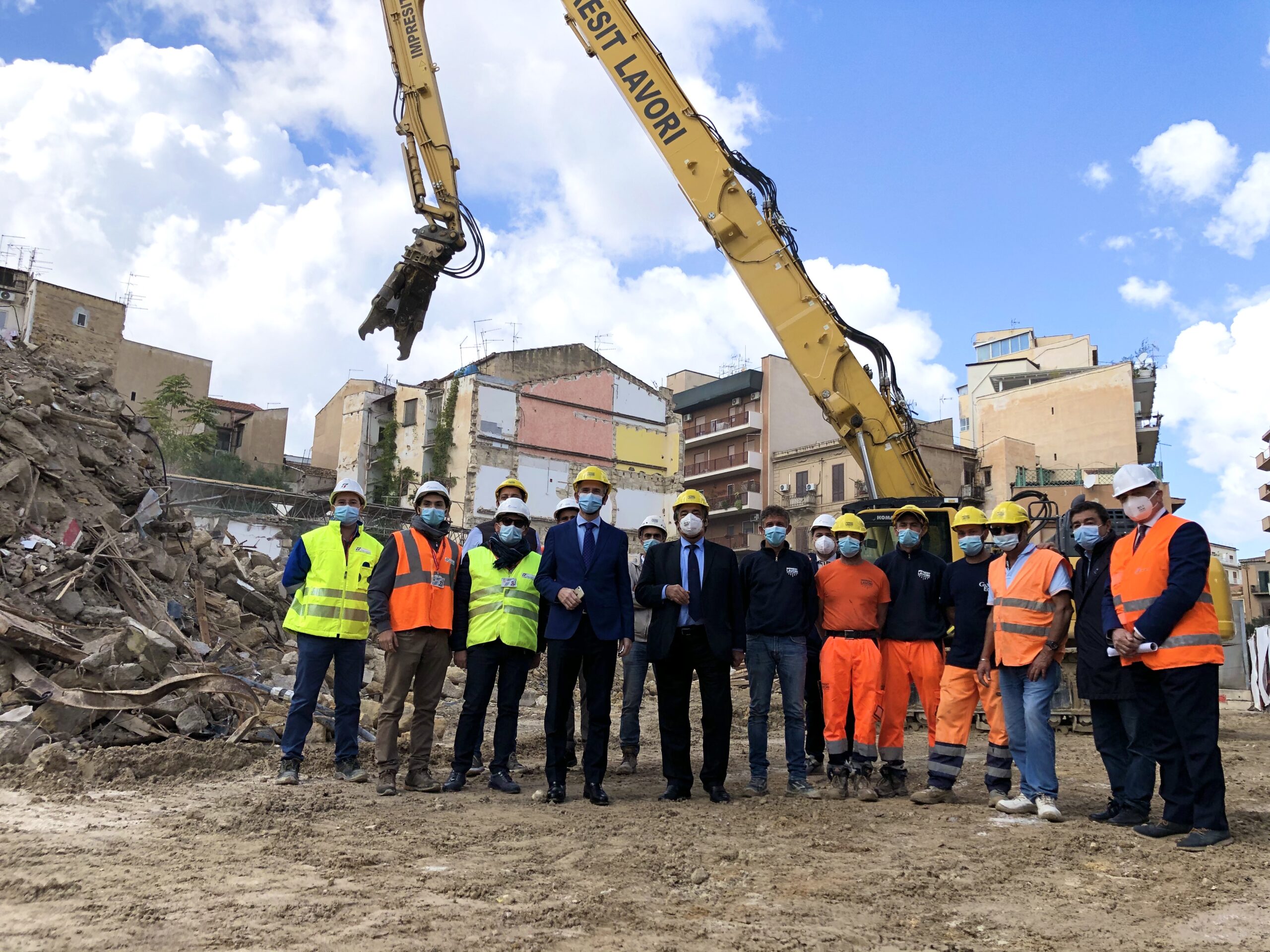 Passante ferroviario Palermo, fine demolizioni in vicolo Bernava