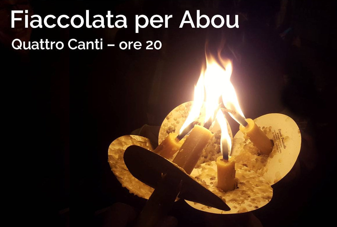 Fiaccolata per Abou, manifestazione a Palermo in memoria del migrante morto a 15 anni