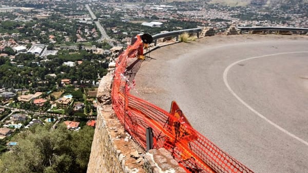Monte Pellegrino, strada impraticabile: programmati i lavori