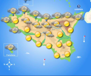 Meteo Sicilia di lunedì 19 ottobre