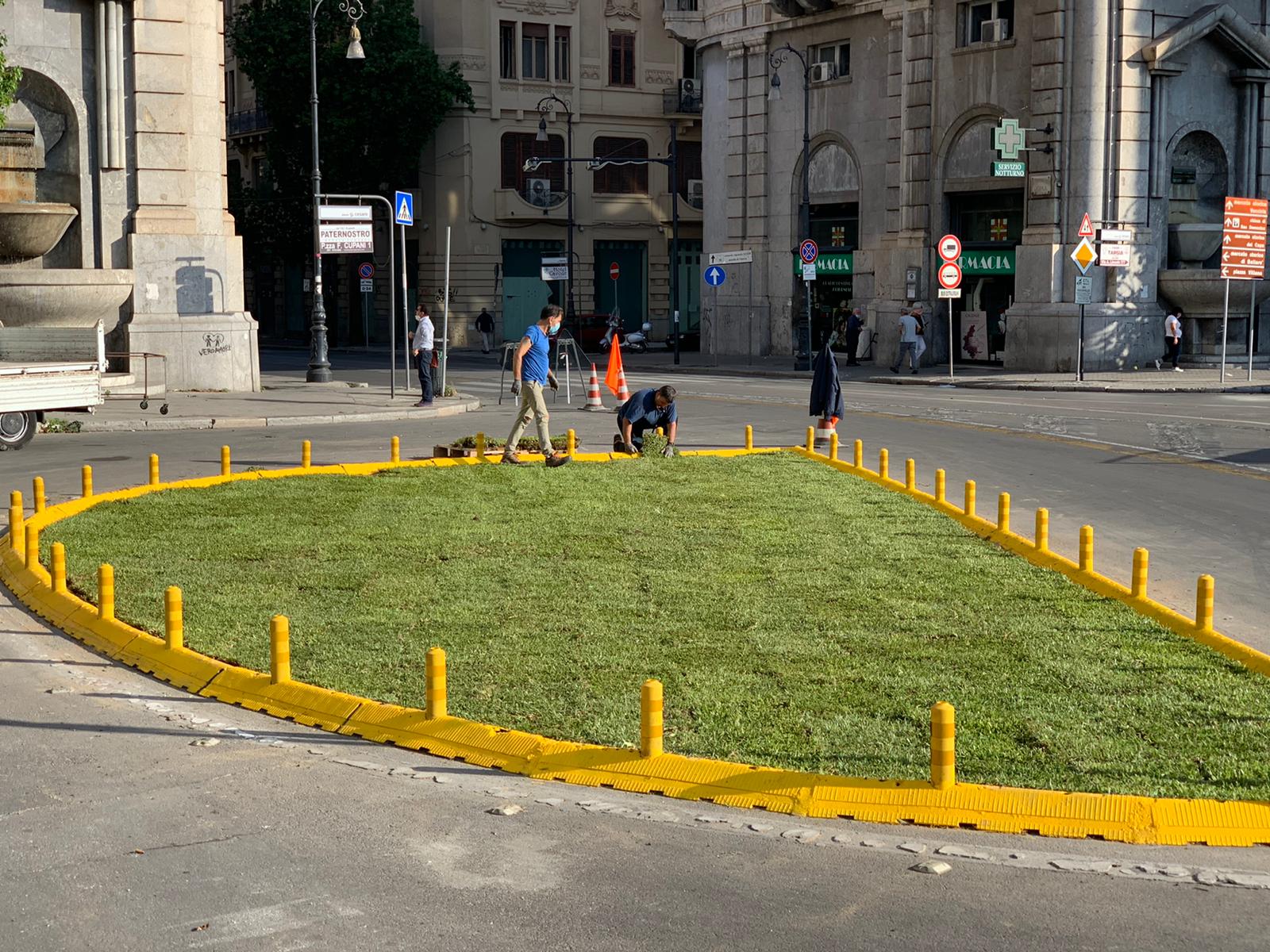 Piazza Giulio Cesare a Palermo, nuovi interventi di decoro