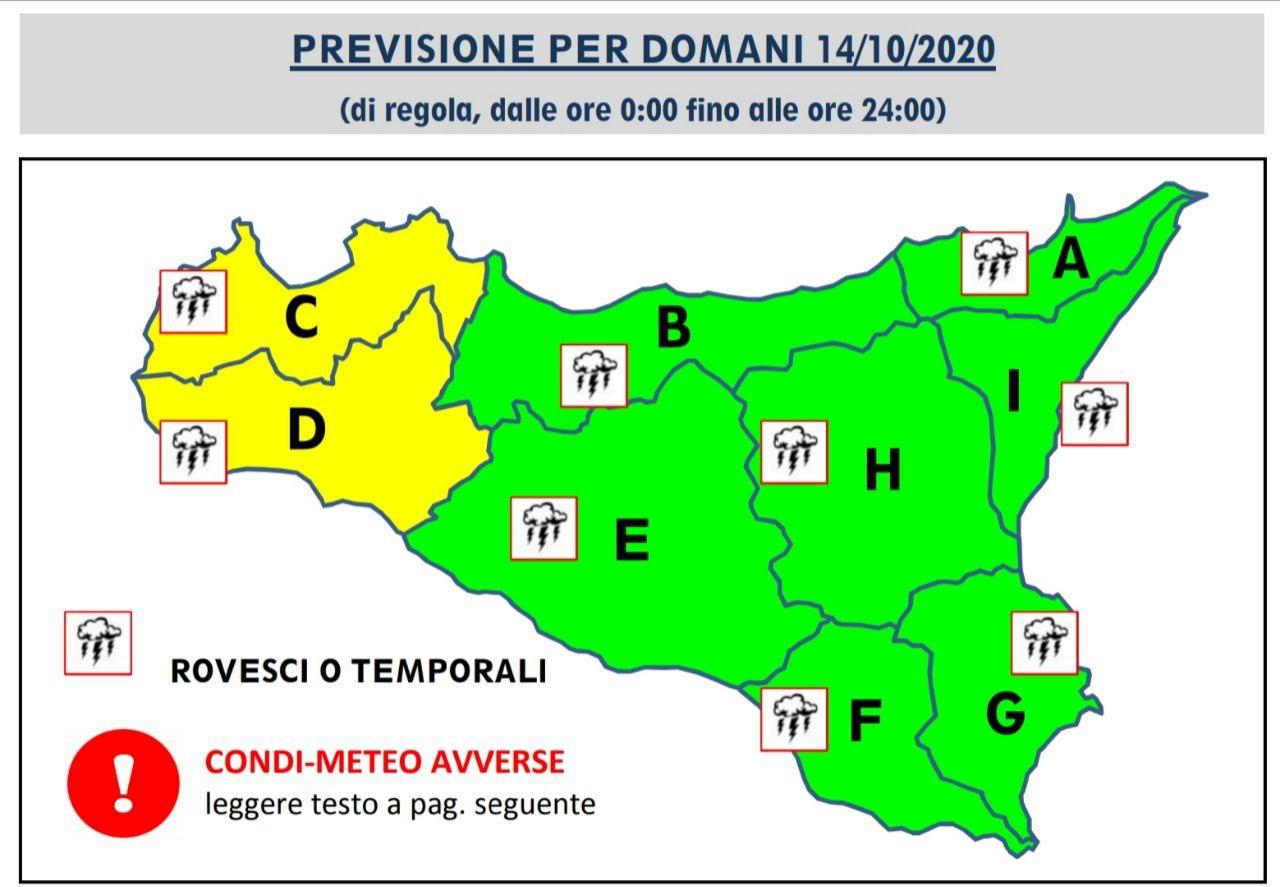 Allerta gialla in Sicilia occidentale: rischio di mareggiate