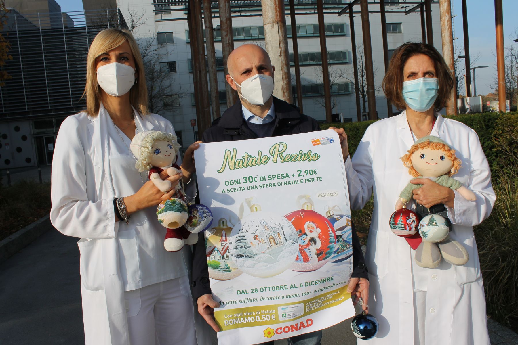 Conad a sostegno piccoli pazienti del Papa Giovanni XXIII di Bergamo