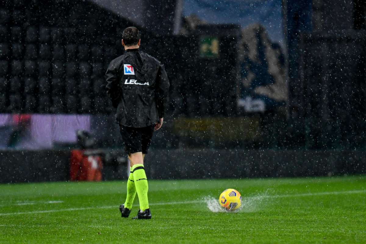 Campo impraticabile a causa della pioggia, rinviata Udinese-Atalanta