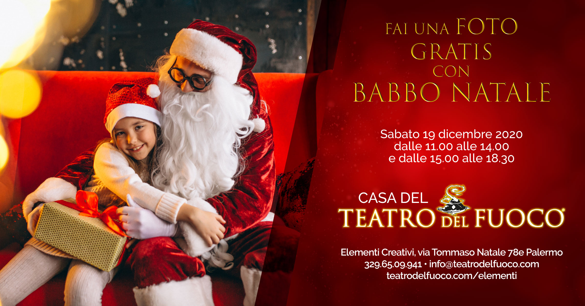 Babbo Natale a Cardillo Sabato 19 dicembre da Elementi Creativi