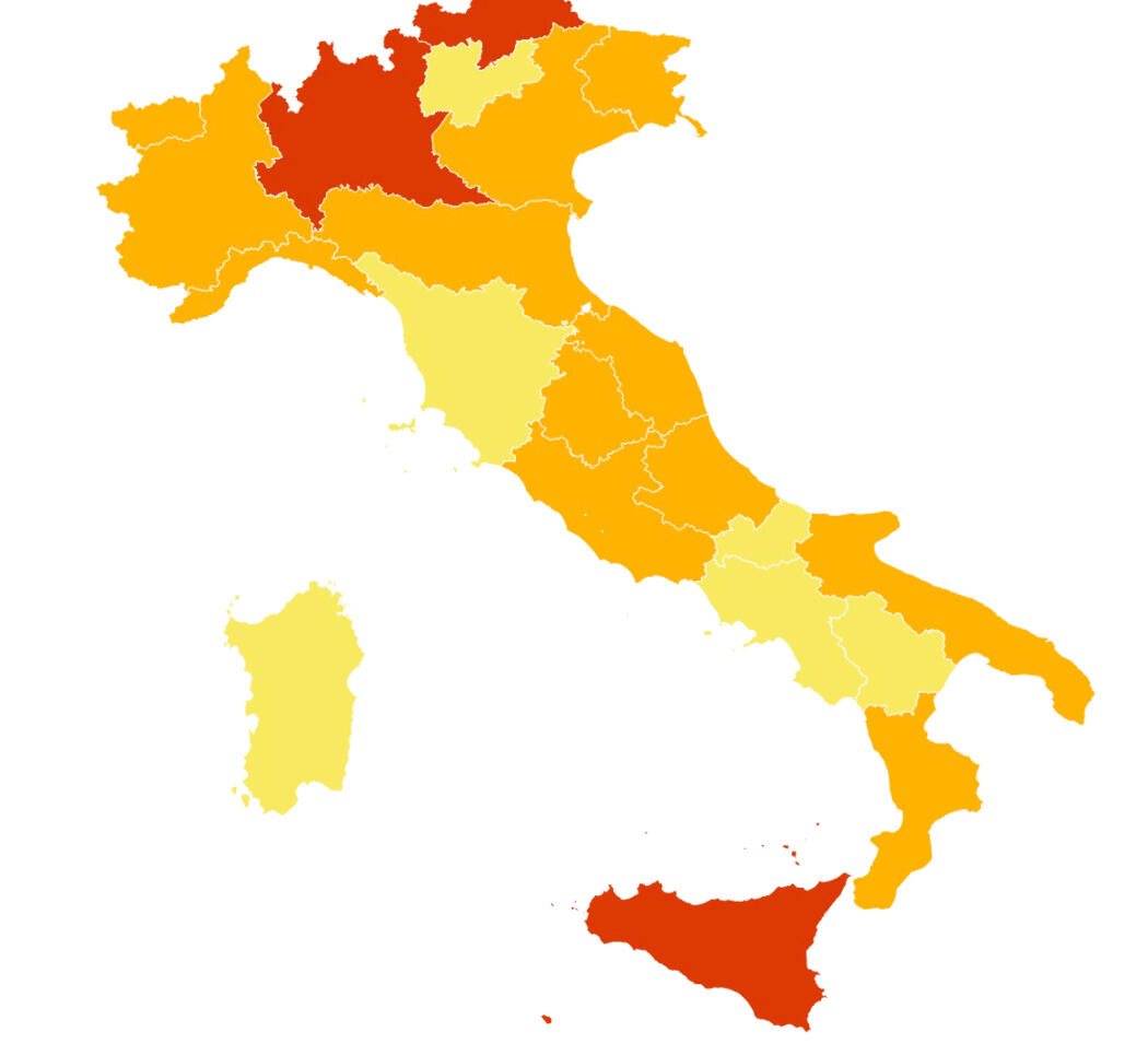 Da oggi zona rossa per tre Regioni, la Lombardia fa ricorso al Tar