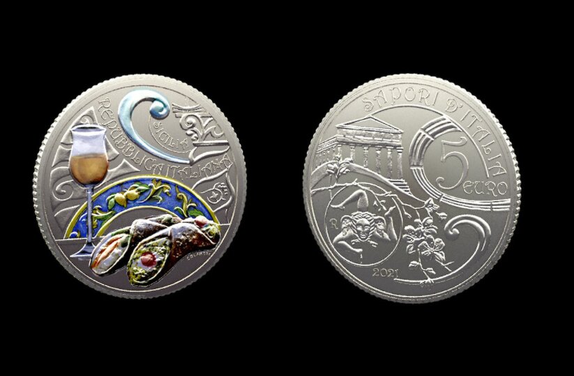 Moneta della Zecca dedicata alla gastronomia e cultura siciliana