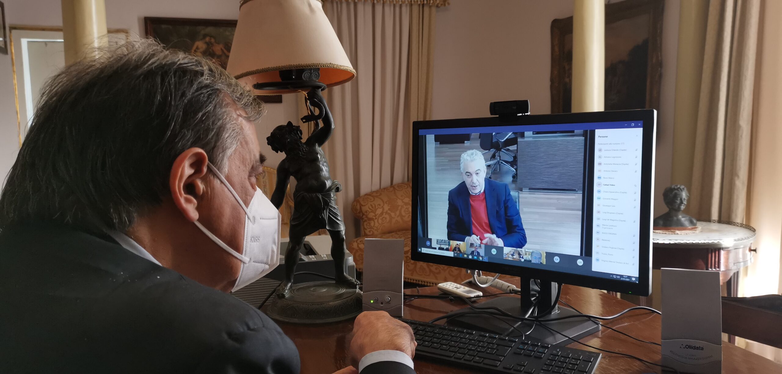 Il sindaco Orlando incontra il commissario Arcuri sui vaccini