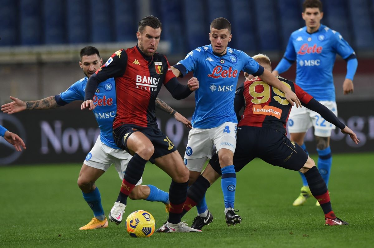 Genoa cinico e ispirato, Napoli battuto per 2-1