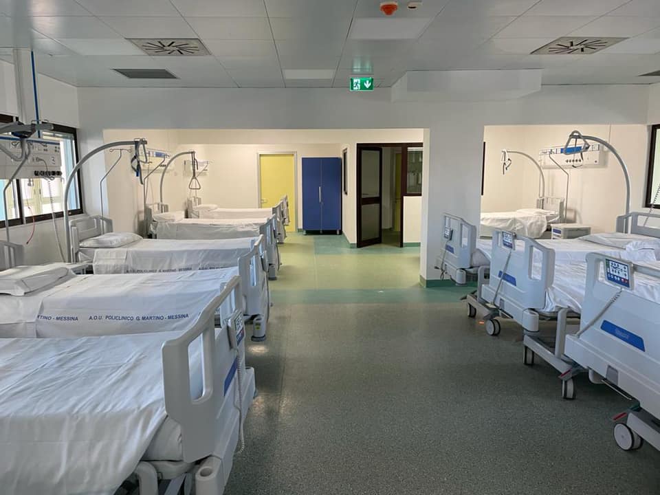 Dieci nuovi posti letto covid al Papardo: Messina ora ne ha 297
