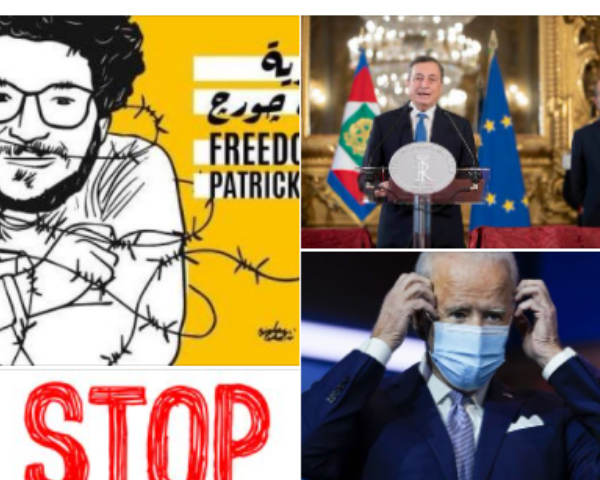 #Tanomattinale 7 febbraio 2021: Zaky, bullismo, Draghi, Biden e Covid, Benno