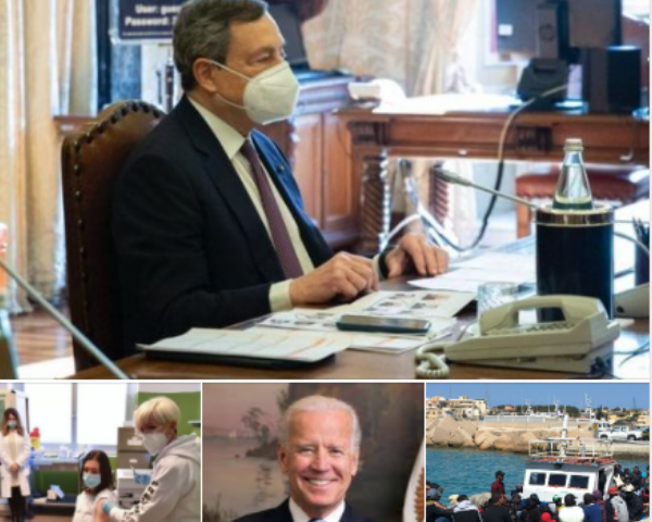#Tanomattinale 6 febbraio 2021: proclami e Draghi, contagi e morti, Biden, migranti