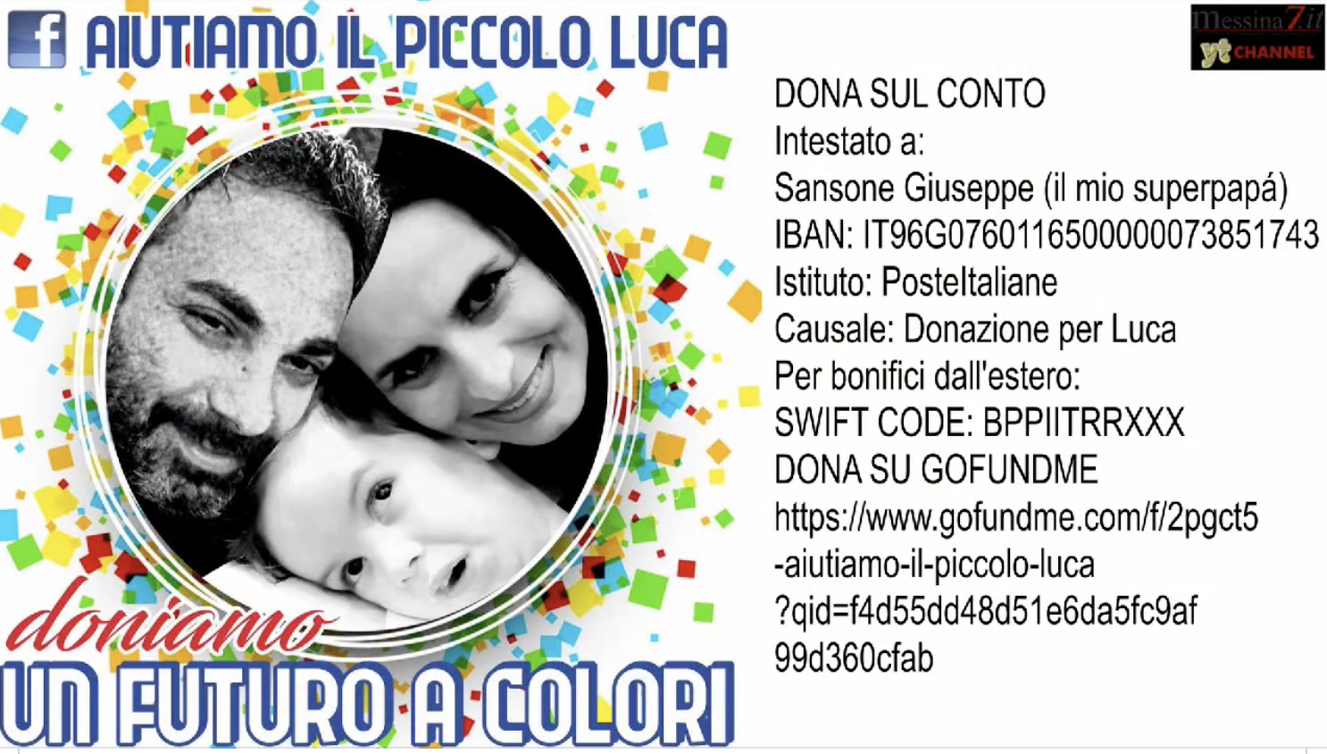 Salviamo Luca, il bimbo di Milazzo che ha bisogno di un farmaco per sopravvivere