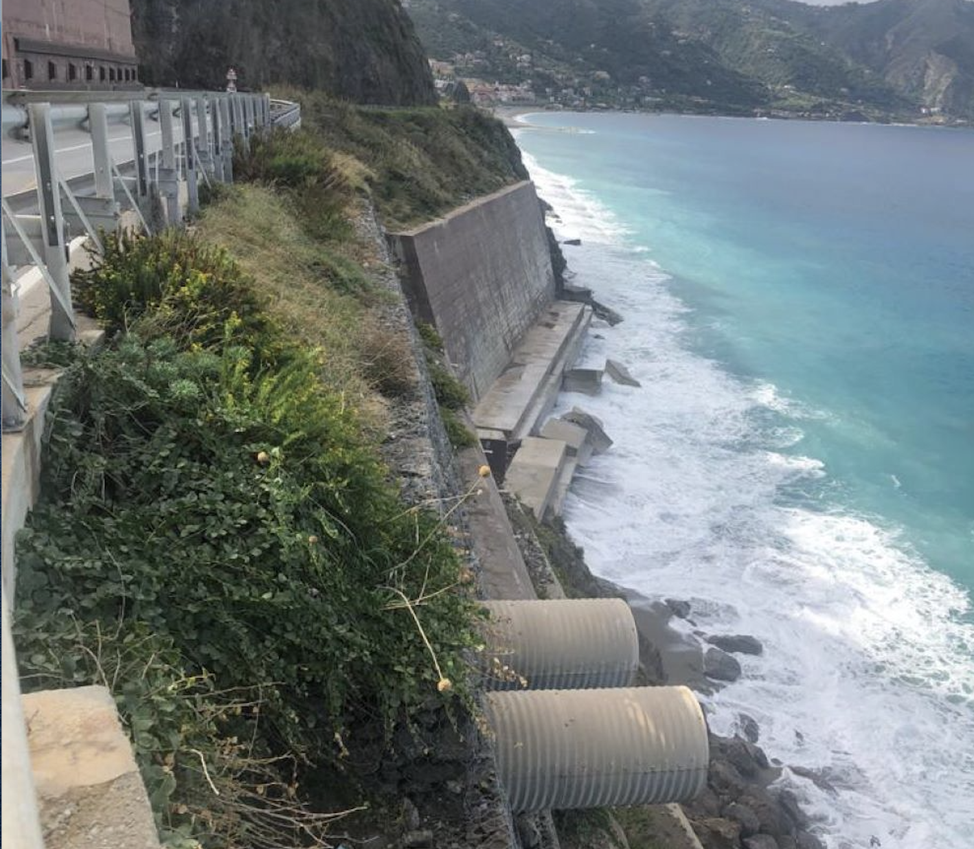 Gioiosa Marea (Me), lavori di consolidamento di Capo Schino
