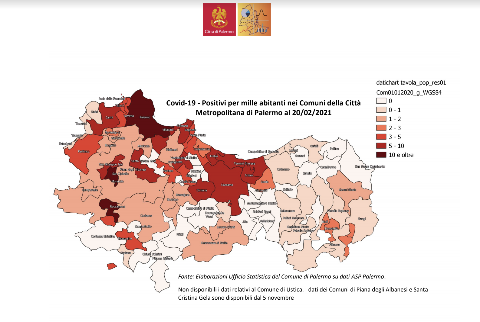Report dei contagi a Palermo e provincia: rallenta la pandemia
