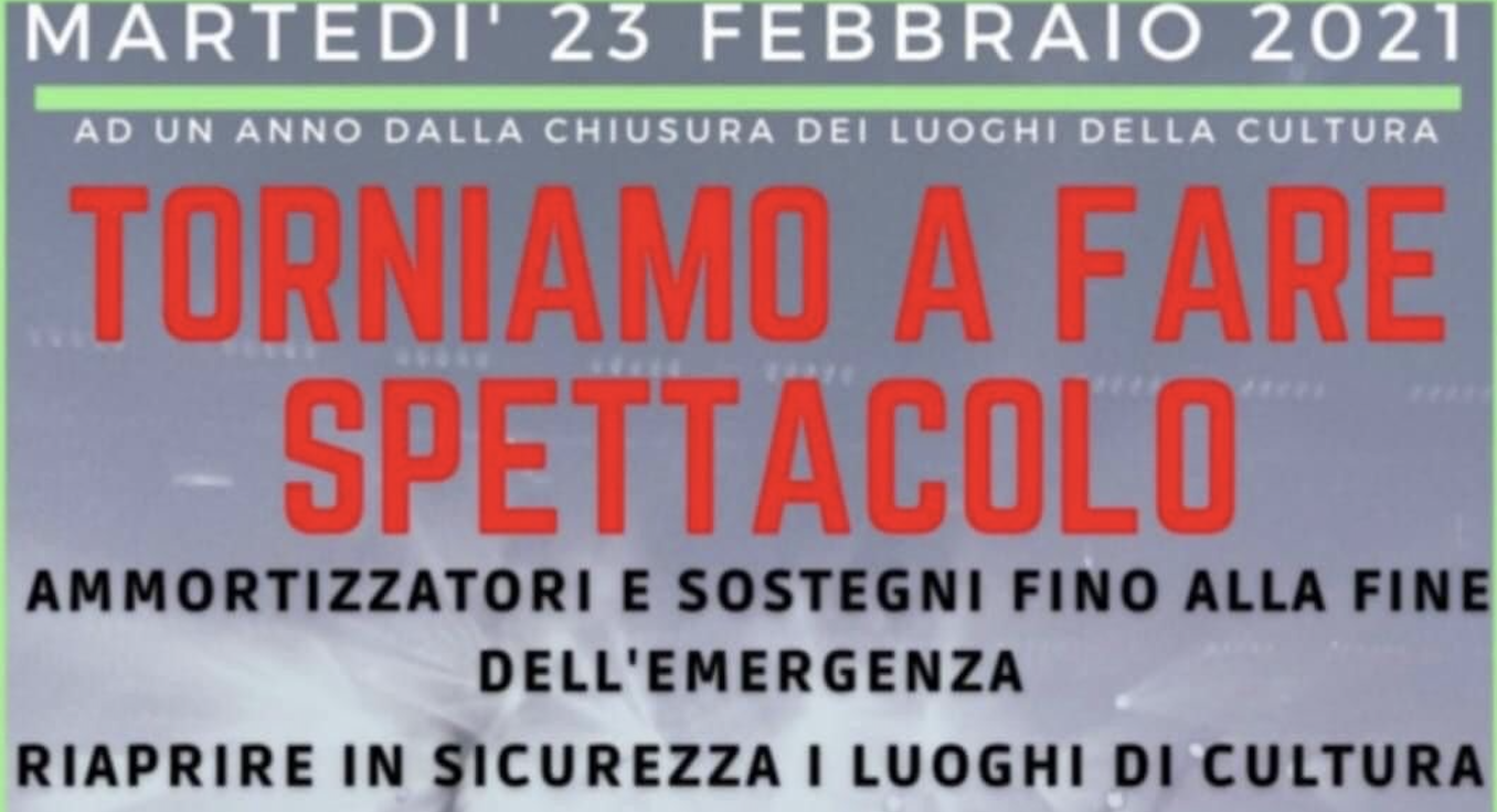 Torniamo a fare spettacolo, manifestazione anche a Palermo