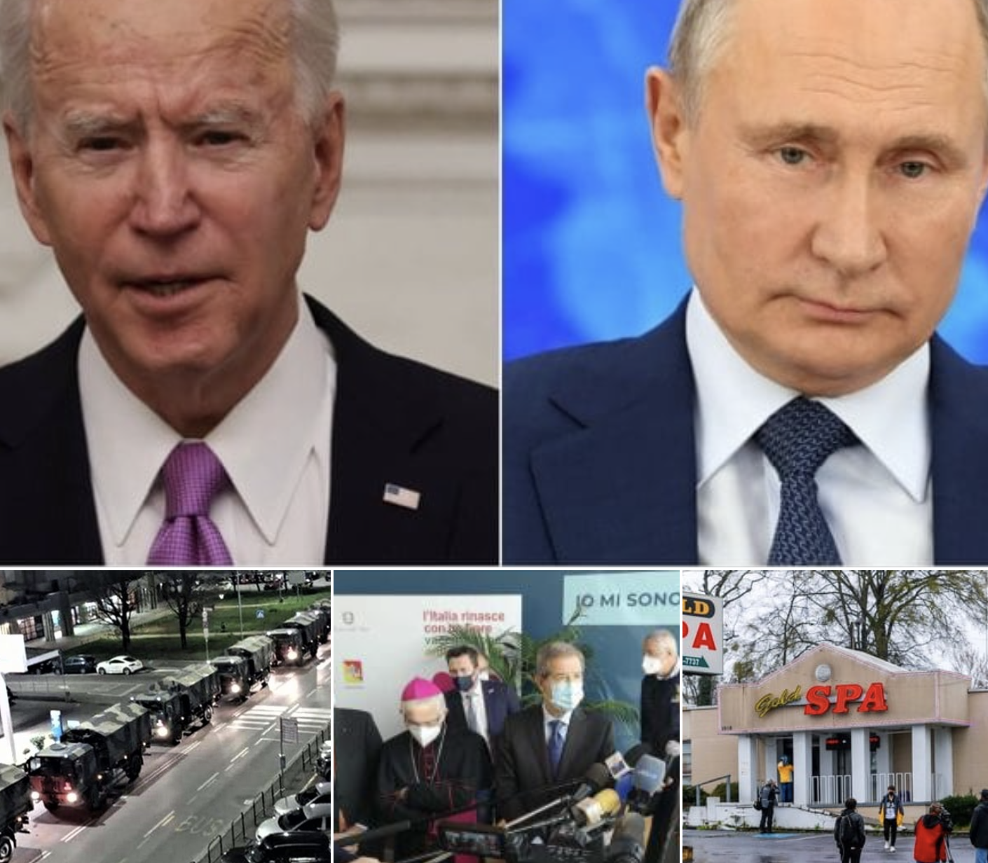 #Tanomattinale del 18 marzo 2021: Biden Vs Putin, vittime del Covid, AstraZeneca e volontari siciliani, Atlanta