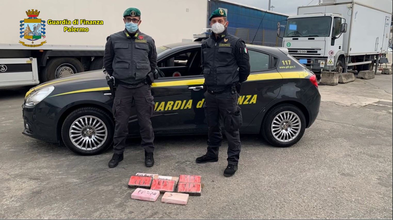 Fermato autotrasportatore con 10 chili di cocaina a Villabate (Pa)
