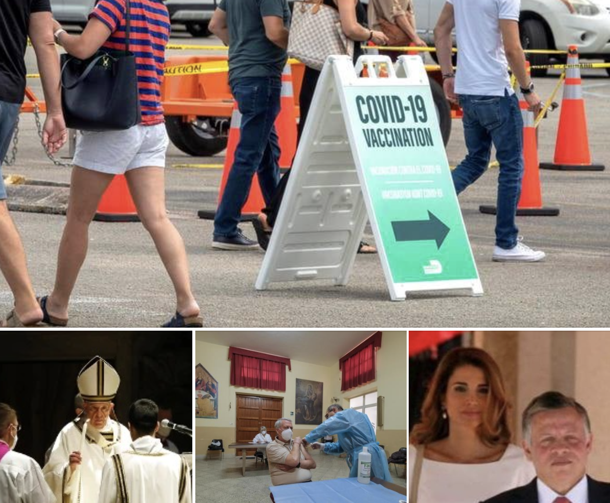 #Tanomattinale del 4 aprile 2021: Pasqua di non resurrezione, Regno Unito, Francesco, vaccini in parrocchia, Giordania