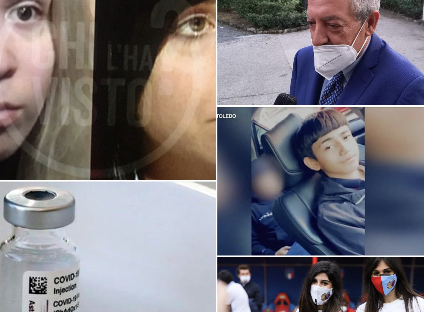 Tanomattinale 6 aprile 2021: Olesya e Denise, Covid Catania e Palermo, vaccini lenti, Adam ucciso a 13 anni, le voci del Catania