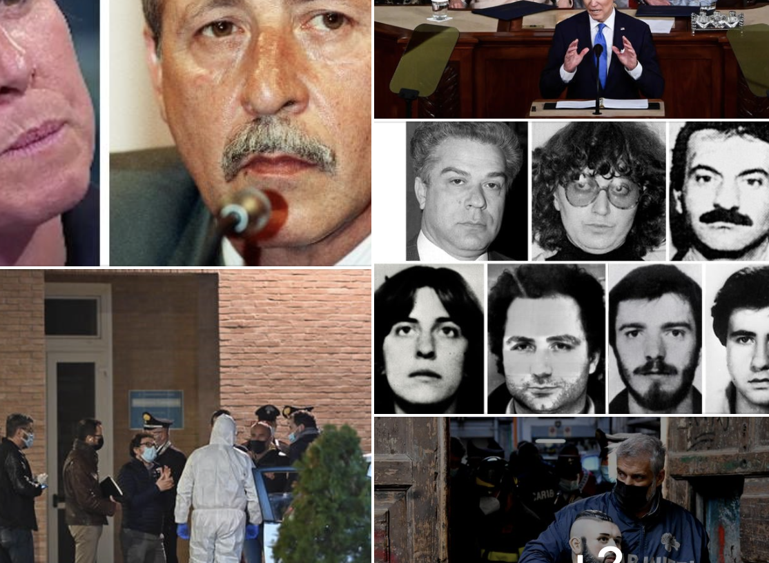 #Tanomattinale 29 aprile 2021: Fiammetta e Paolo; rapinatori uccisi da gioielliere, fermato il complice ferito; Biden, la polizia, le armi; ex terroristi arrestati; il busto del baby boss; con Speranza