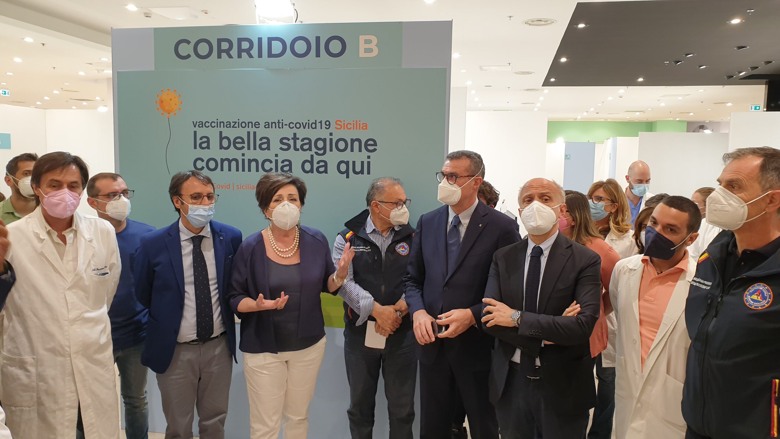 Inaugurato nuovo hub vaccinale al centro commerciale La Torre di Palermo
