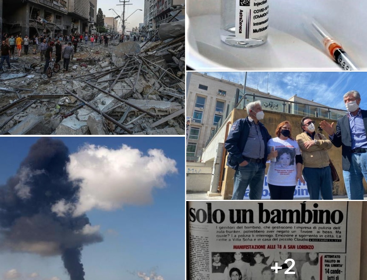 #Tanomattinale 14 maggio 2021: guerra, invasione a Gaza, anzi no, vaccini avanti tutta, verità per Claudio Domino, nuovo record italiano 100 metri