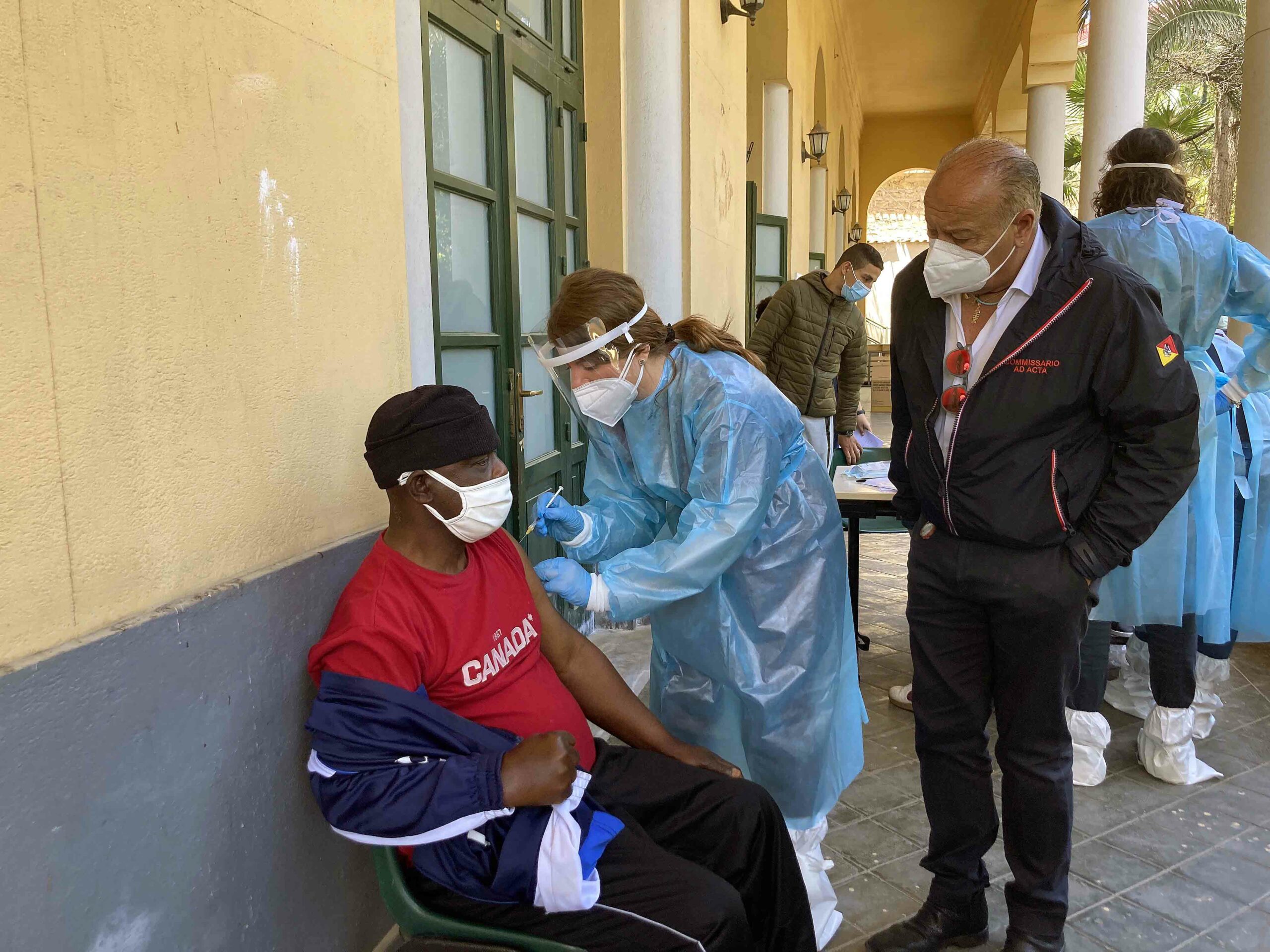 Più di cento vaccinati oggi nella Missione di Biagio Conte a Palermo
