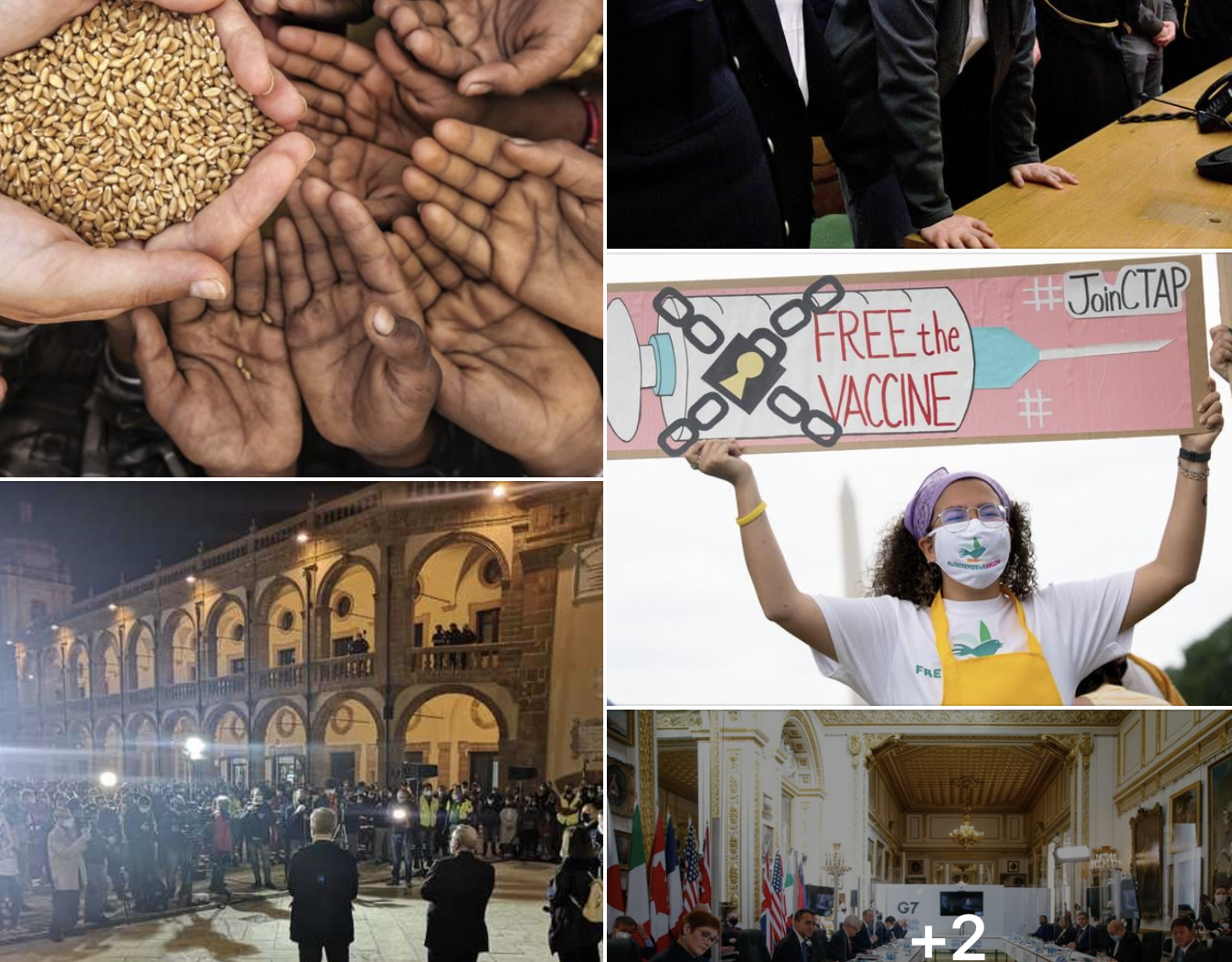 #Tanomattinale 6 maggio 2021: Covid e guerre, fame per 155 milioni, vescovo di Mazara per Denise, sentenza Cerciello, Usa e brevetti vaccini, G7 contro Russia e Cina, torroncini alla Camera