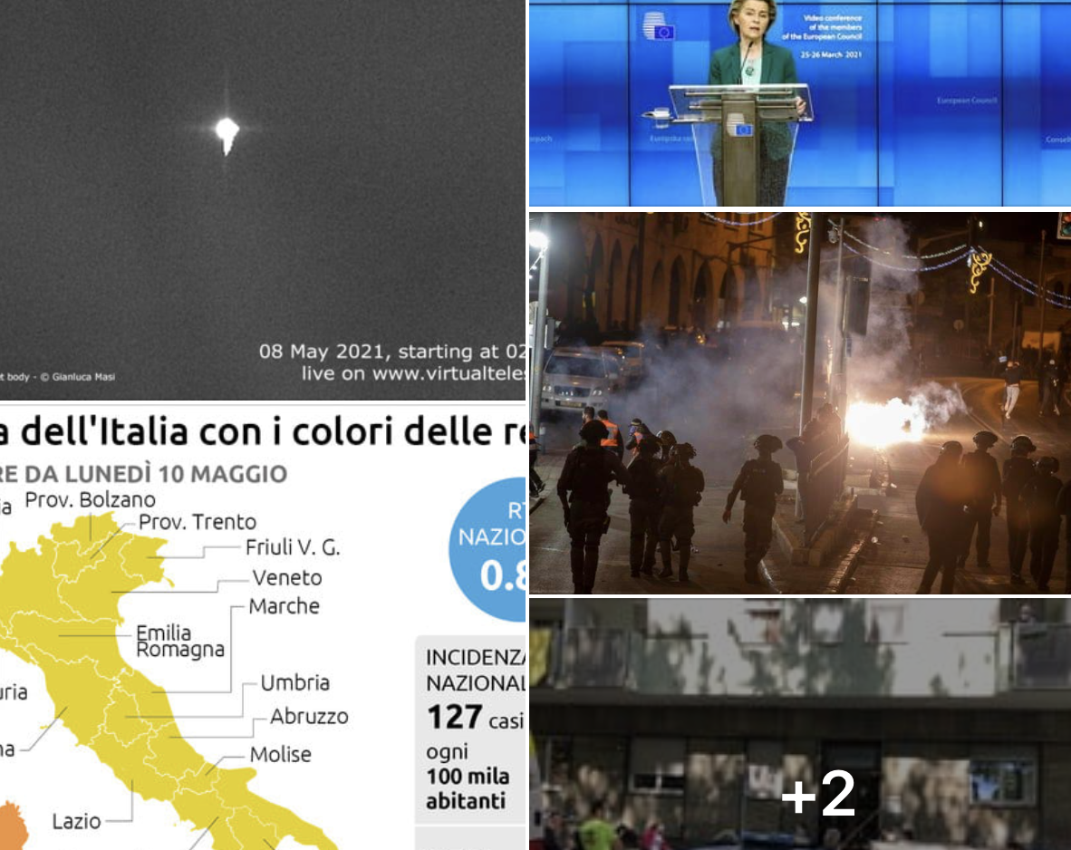 #Tanomattinale 8 maggio 1992: il razzo cinese, Sicilia arancione nel giallo, Ursula e i brevetti, scontri a Gerusalemme, femminicidio a Torino, Cucchi sentenza d’appello