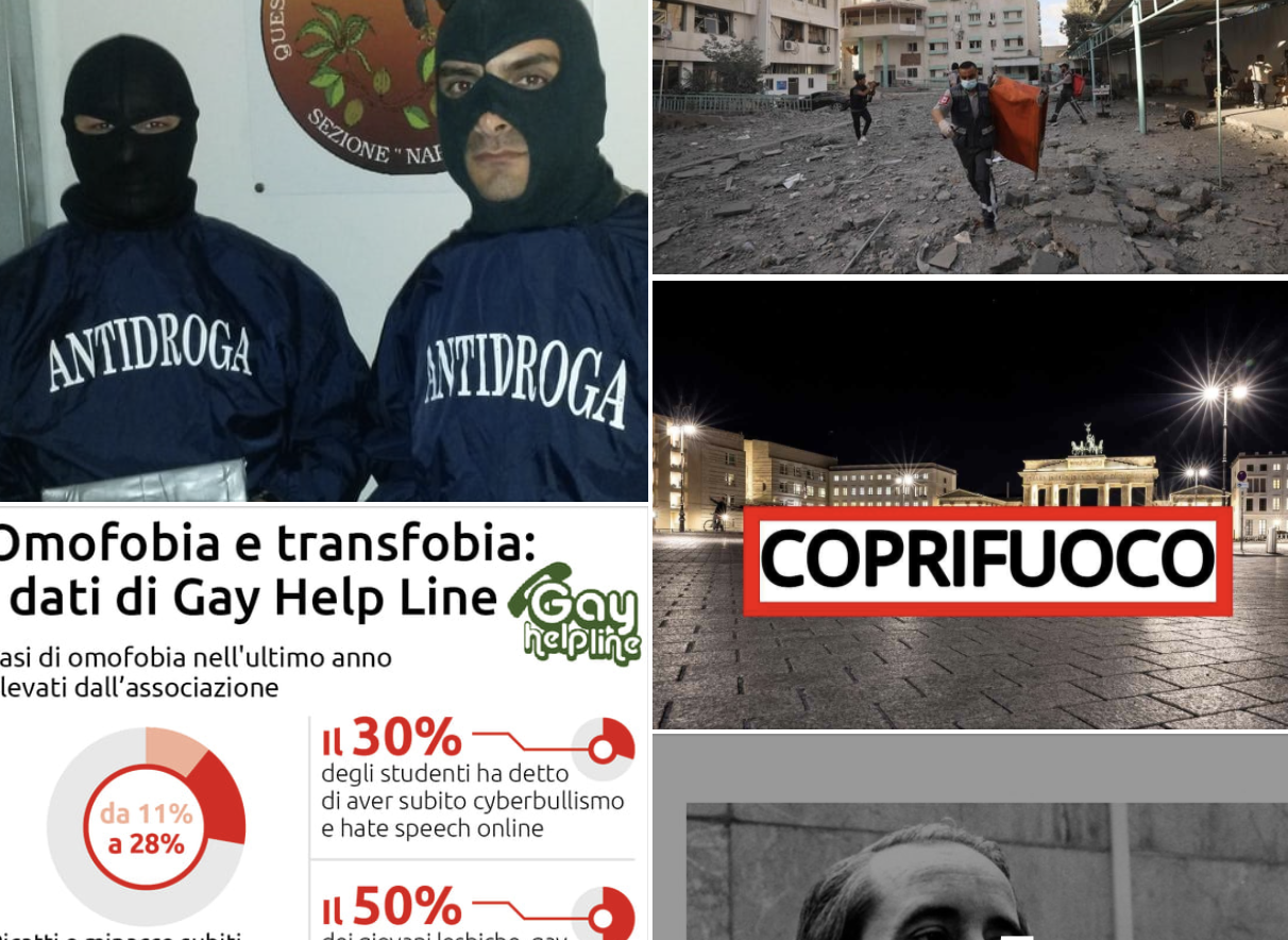 #Tanomattinale 18 maggio 2021: bambini pusher a Partinico, Mattarella e l’omotransfobia, la guerra, coprifuoco, 18 maggio: Falcone, Tortora, Zingaro, Etna Cratere di Sud Est